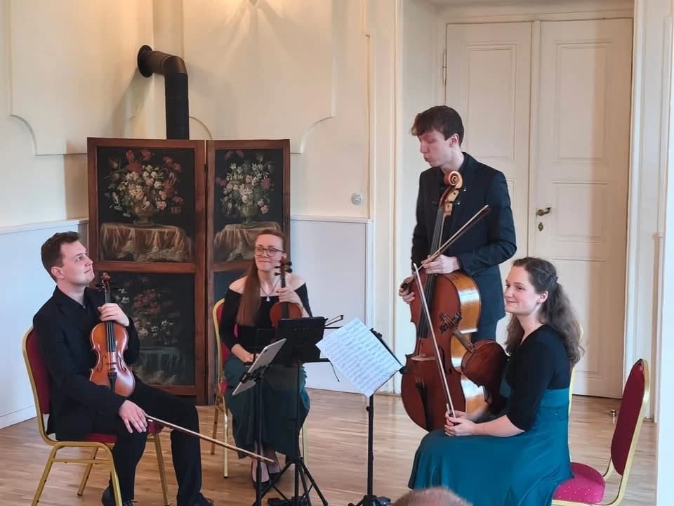 Das Kubit-Quartett beim Konzert im Schlosssaal.